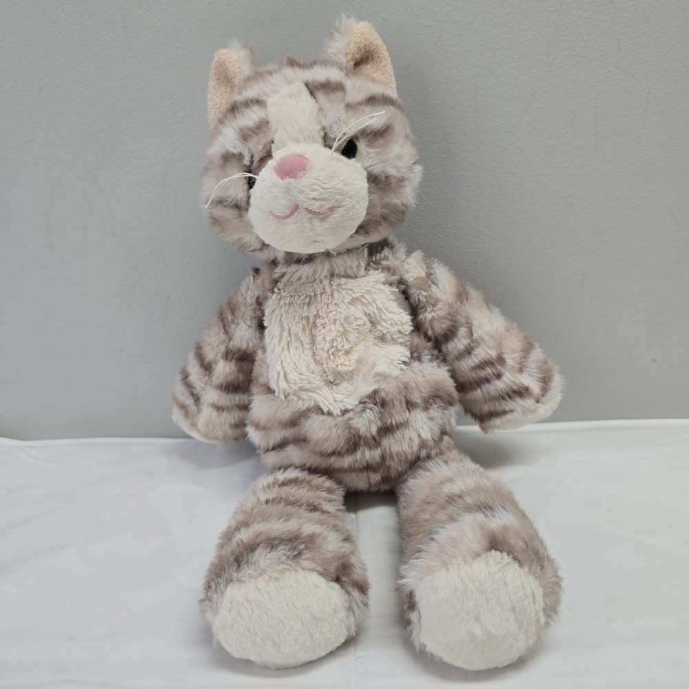 Mary Meyer‎ Tabby Cat Plush Stuffed Animal Gray Striped Marshmallow Stuffed